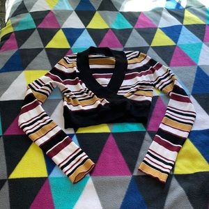 Striped Crop Long Sleeve